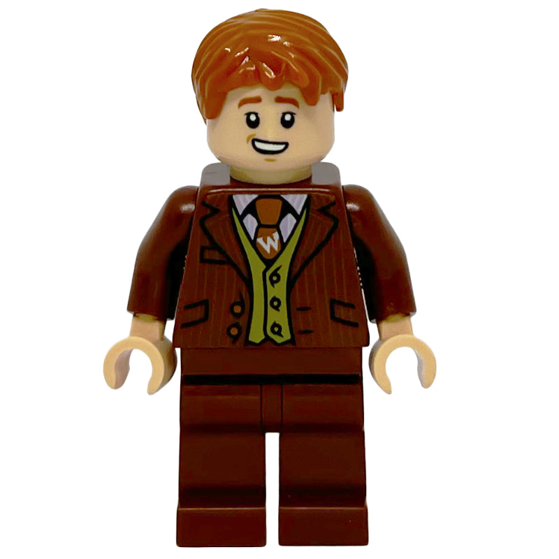 fig-010511 – George Weasley in Reddish Brown Suit, Dark Orange Tie