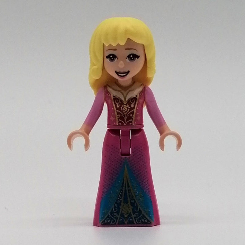 fig-010535 – Aurora - Dark Pink Dress, Dark Azure/Blue Decorations