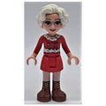 fig-010541 – Ms. Claus - Red Skirt, Reddish Brown Boots