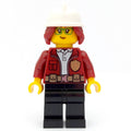 fig-010560 – Freya McCloud, Open Dark Red Jacket with Badge, White Fire Helmet (3626cpr3232 Head)