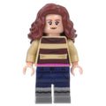 fig-010583 – Hermione Granger, Tan Striped Sweater, Dark Blue Legs
