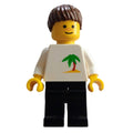 fig-010665 – White Torso, Black Legs, Brown Hair