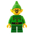 fig-010671 – Elf - Bright Green Torso, Green legs, Bright Green Hat, Glasses