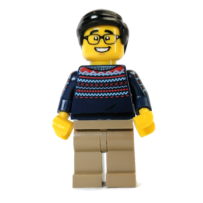 fig-010765 – Dark Blue Torso, Tan Legs, Black Hair