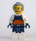 fig-010785 – Man, Kendo Armor, Light Bluish Gray Hair and Beard
