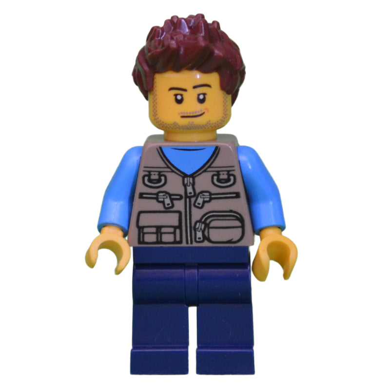 fig-010809 – Dark Tan Torso, Dark Blue Legs, Reddish Brown Hair