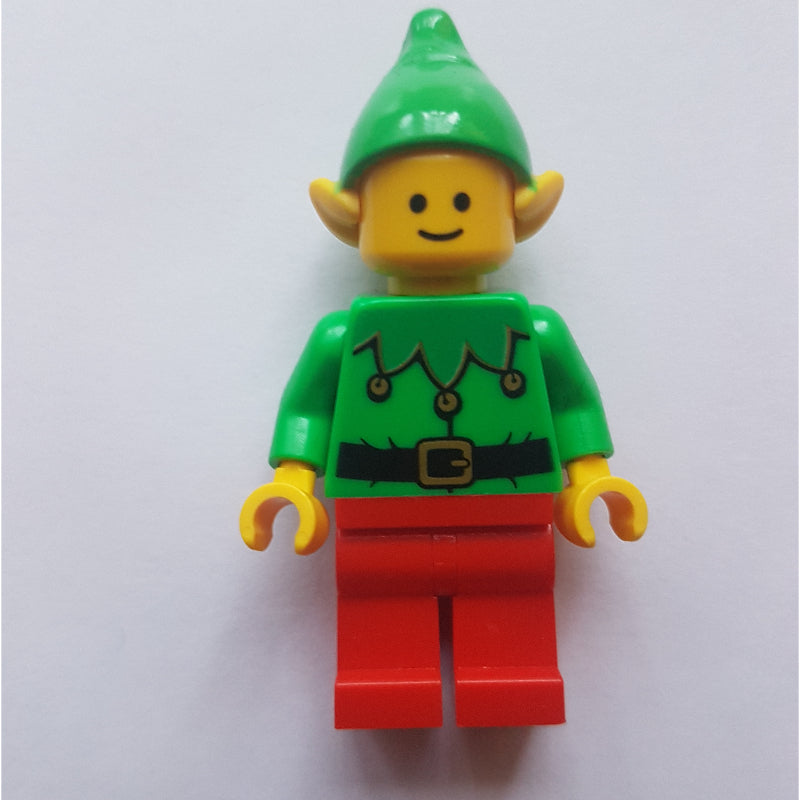 fig-010811 – Elf - Bright Green Torso, Red Legs, Bright Green Hat