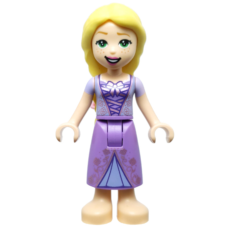 fig-010814 – Rapunzel - Lavender Top, Medium Lavender Dress, Flowers