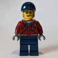 fig-010821 – Man, Dark Red Jacket, Dark Blue Legs, Dark Blue Cap, Moustache