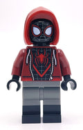 fig-010825 – Spider-Man (Miles Morales), Dark Red Hoodie, Dual Molded Legs
