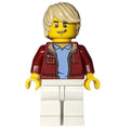 fig-010844 – Man, Dark Red Jacket, White Legs, Tan Hair