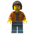 fig-010846 – Woman, Medium Nougat Jacket, Sand Blue Legs, Dark Brown Hair