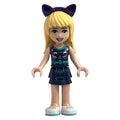 fig-010867 – Stephanie - Dark Turquoise Top, Dark Blue Skirt, Dark Purple Cat Ears