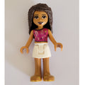 fig-010868 – Andrea - Magenta Top, White Skirt