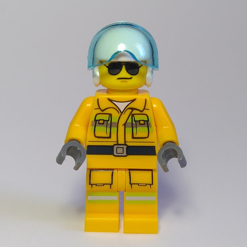 fig-010870 – Pilot - Orange Torso, Orange Legs, White Helmet