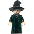 fig-010883 – Professor Minerva McGonagall, Dark Green Robe, Black Hat with Dark Tan Hair, Azure Circle Symbols