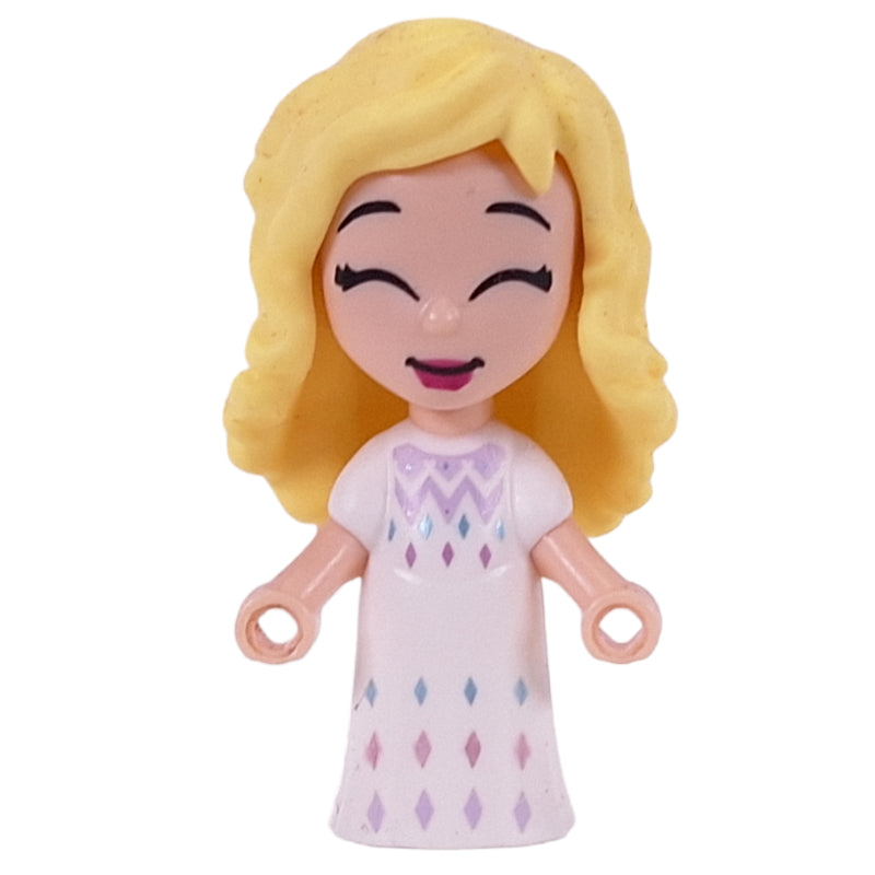 fig-010897 – Elsa - Microdoll, White Dress, Loose Hair