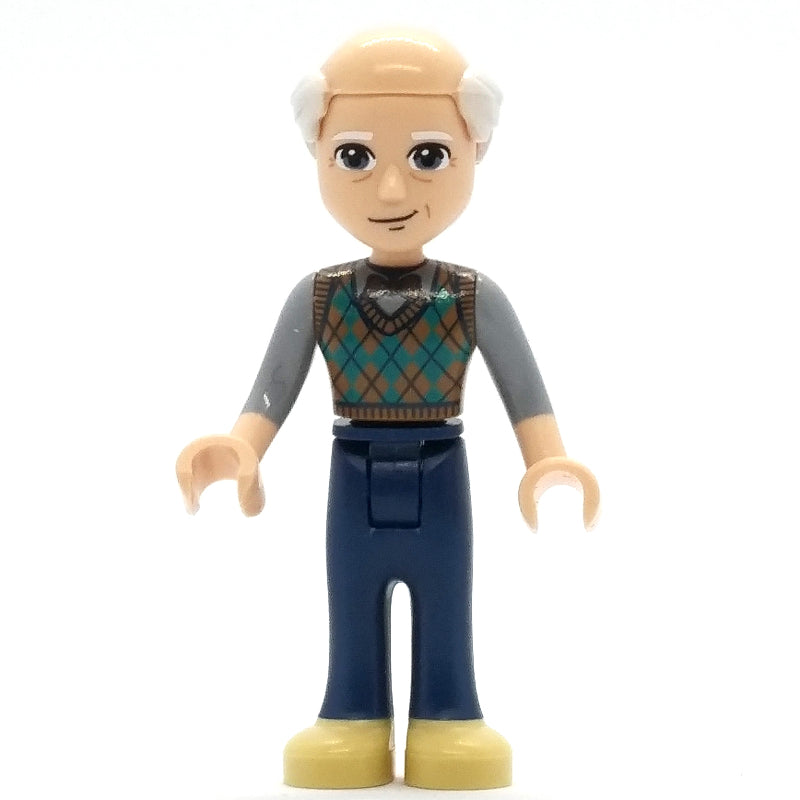 fig-010903 – Marcel - Dark Turquoise Top, Dark Blue Pants, Bald Head