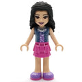 fig-010907 – Emma - Sand Blue Jacket, Magenta Skirt