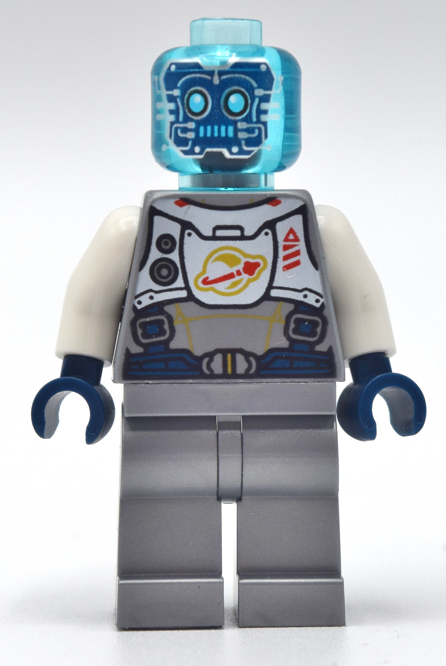 fig-010913 – Droid - Flat Silver Torso, Legs, Trans-Light Blue Head