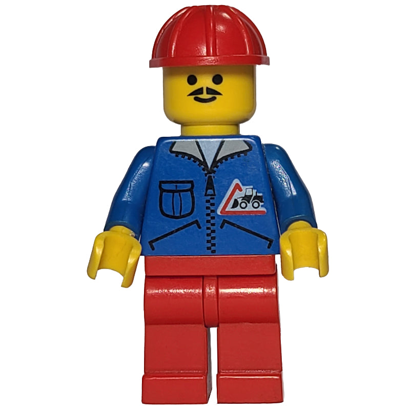 fig-011038 – Blue Torso, Red Legs, Red Safety Helmet