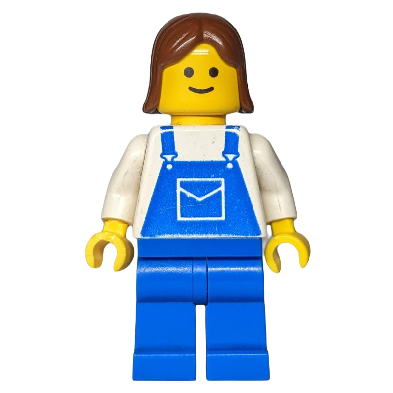 fig-011046 – White Torso, Blue Overall, Brown Hair