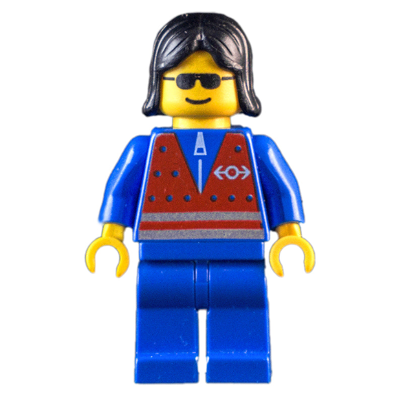 fig-011050 – Blue Torso, Blue Legs, Black Hair Long