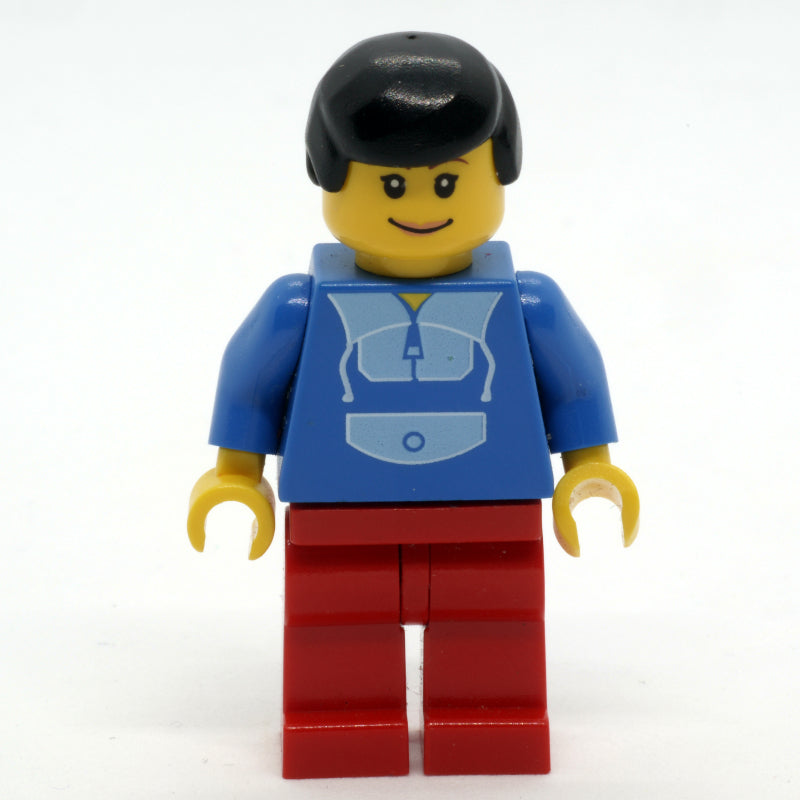 fig-011058 – Blue Torso, Red Legs, Black Hair