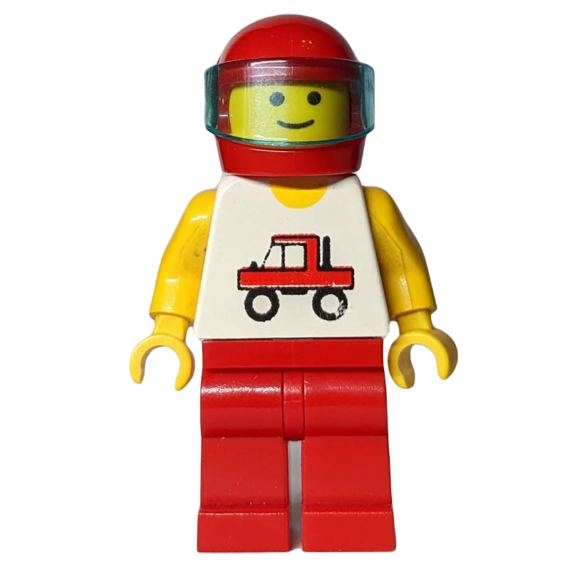 fig-011072 – White Torso, Red Legs, Red Helmet