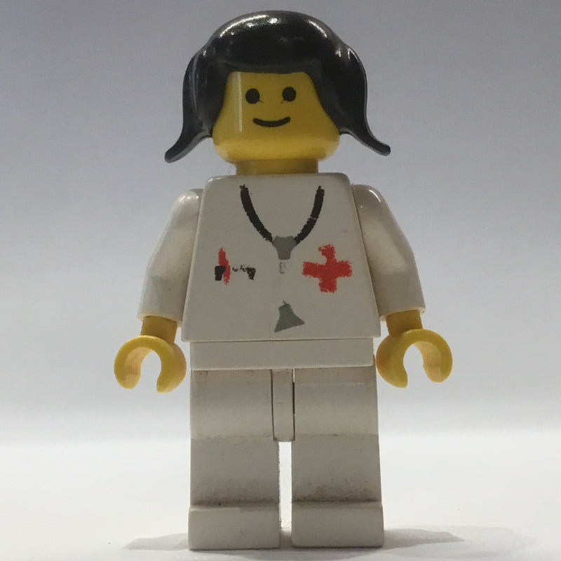 fig-011073 – Doctor - White Legs, Female, Black Hair
