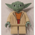 fig-011084 – Yoda, Sand Green Head with White Hair, Dark Orange Undershirt