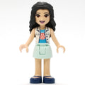 fig-011115 – Emma - White Veterinarian Jacket, Light Aqua Skirt