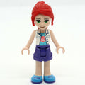 fig-011116 – Mia - White Veterinarian Jacket, Dark Purple Skirt