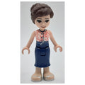 fig-011120 – June - White Top, Dark Blue Skirt
