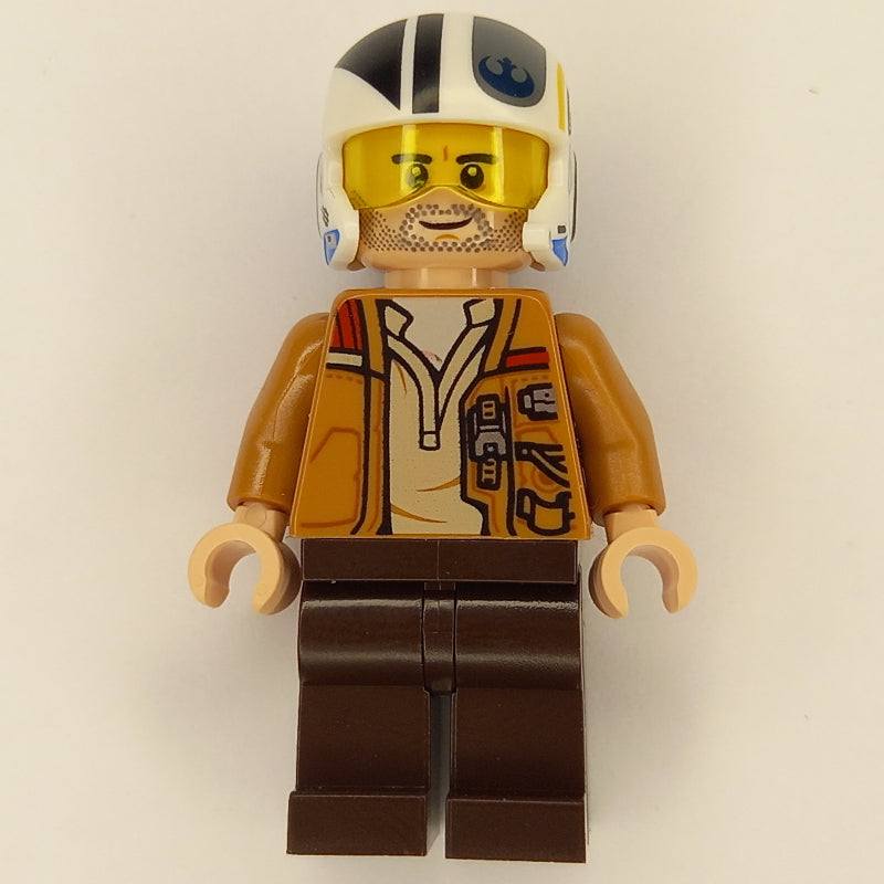fig-011123 – Poe Dameron, Open Medium Nougat Jacket, Helmet