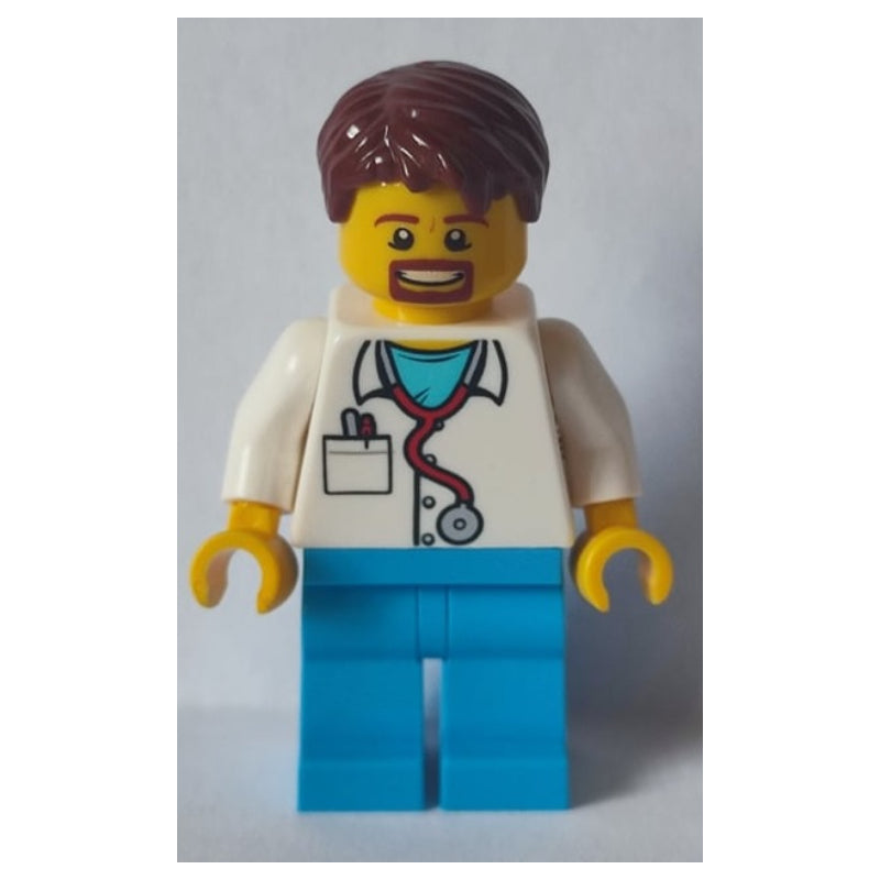 fig-011264 – Doctor - Dark Azure Legs, Reddish Brown Hair, Beard