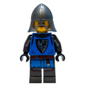 fig-011278 – Black Falcon Castle Guard - Blue Torso, Pearl Dark Grey Legs, Light Bluish Grey Mustache
