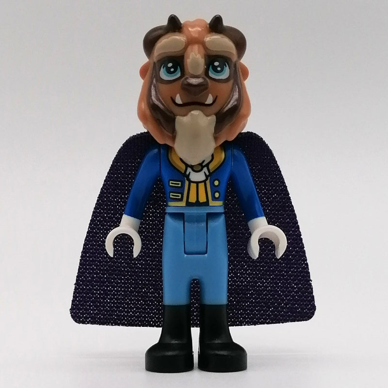 fig-011340 – Beast, Medium Blue Legs, Dark Purple Cape, Hair Bow