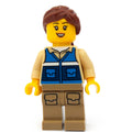 fig-011419 – Woman, Blue Vest, Reddish Brown Ponytail Hair