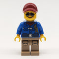 fig-011423 – Man, Blue Jacket, Dark Red Cap, Sunglasses