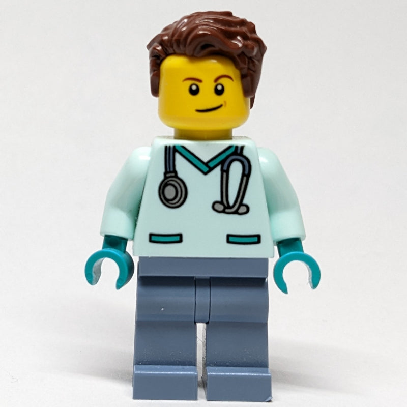 fig-011425 – Vet, Man, Light Aqua Scrubs