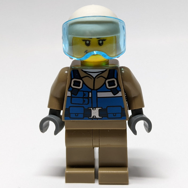 fig-011427 – Woman, Pilot, Blue Vest, White Helmet
