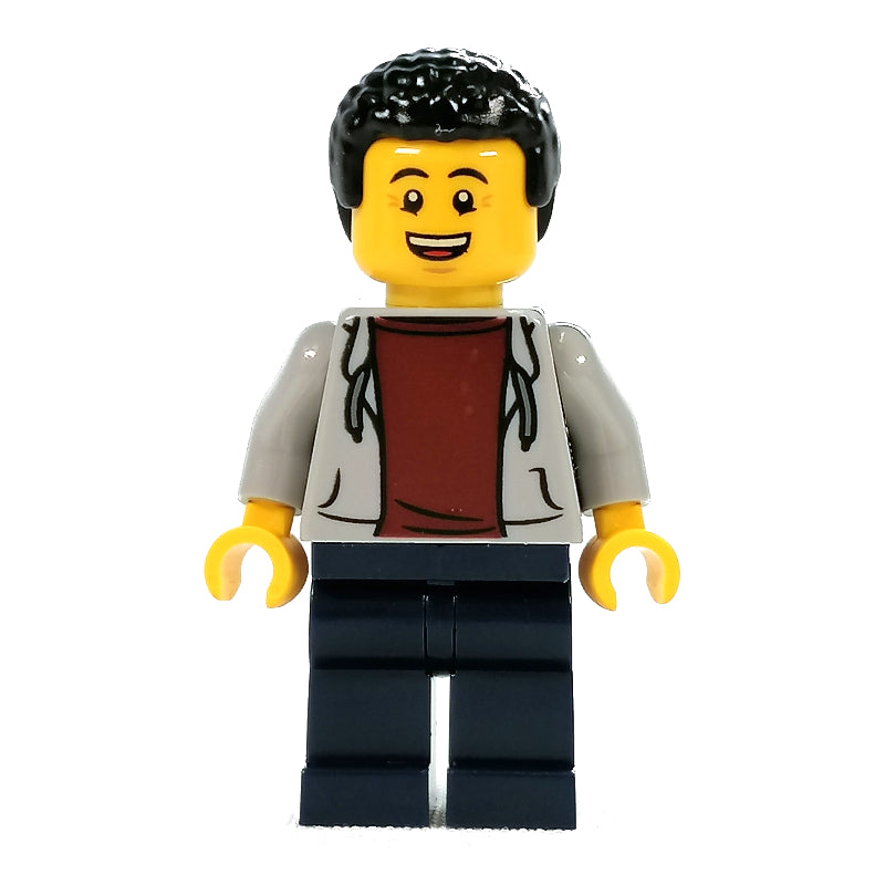 fig-011447 – Light Bluish Grey Torso, Dark Blue Legs, Black Hair