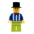 fig-011448 – Blue Torso with White Stripes, Lime Legs, Black Top Hat