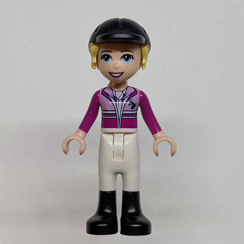 fig-011452 – Stephanie - Magenta/Bright Pink Torso, White Pants, Black Cap