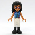fig-011464 – Savannah - Medium Blue Jacket, White Pants, Black Hair