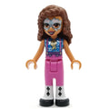fig-011474 – Olivia - Dark Azure Top, Dark Pink Pants, Face Paint