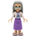 fig-011481 – Nora - White Top,  Medium Lavender Dress, Light Bluish Grey Hair