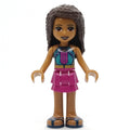 fig-011482 – Andrea - Dark Blue Top, Magenta Skirt