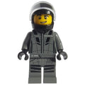fig-011497 – Race Driver - Dark Bluish Grey Torso/Legs, Black Helmet